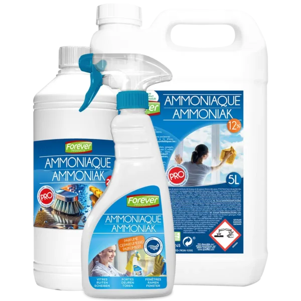 Ammonia 25% concentrate, 12% & 4% marine freshness. 500ml, 1l & 5l Forever Products