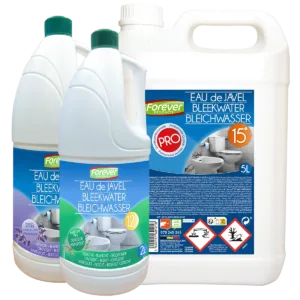 Eau de javel 15° et 12° pin & lavande 2L, 5L & 25L Forever Products
