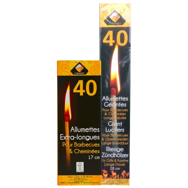 Matches, 17cm & 28cm, Cheminett