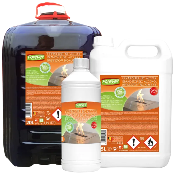 Brandstof bioalcohol, 1l, 5l & 20l Forever Products