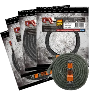 Flat sealing gasket, 10mm, 15mm & Joint tresse_6mm, 8mm, 10mm, 12mm, Pyrofeu