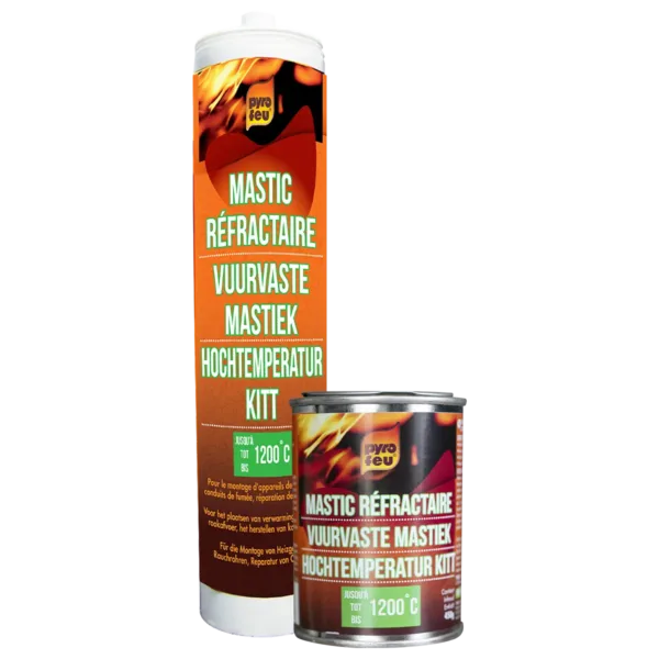 Refractory mastic, 310ml & 450g, Pyrofeu