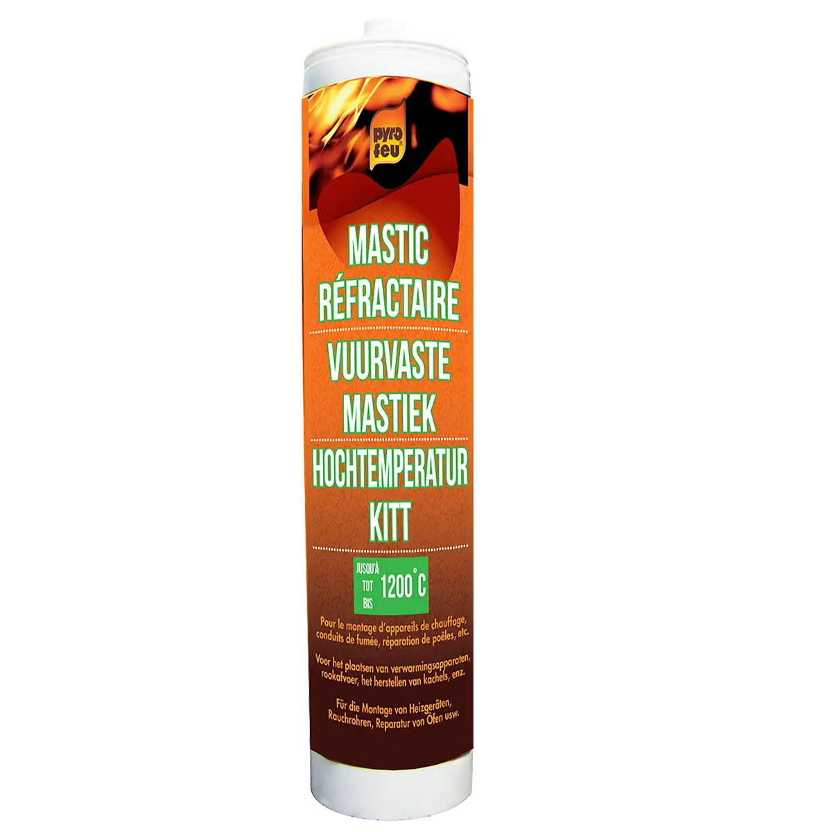 Mastic refractaire, 310ml, Pyrofeu