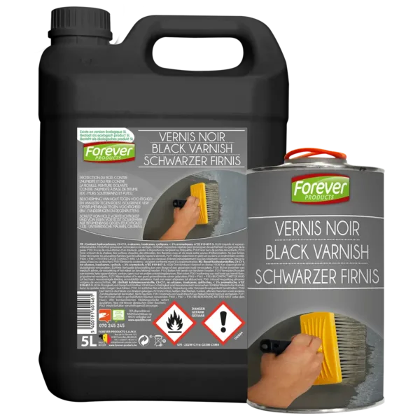 Black varnish, 1l Forever Products